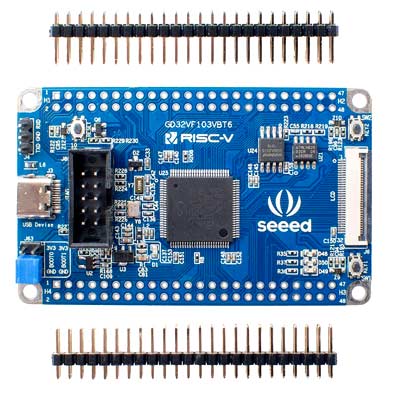 Отладочный плата SeeedStudio GD32 RISC-V Dev Board (102991315). Вид сверху
