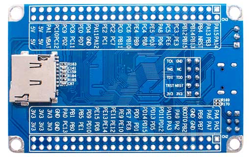 Отладочная плата SeeedStudio GD32 RISC-V Dev Board (102991315). Вид снизу