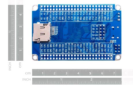 Размеры отладочной платы SeeedStudio GD32 RISC-V Dev Board