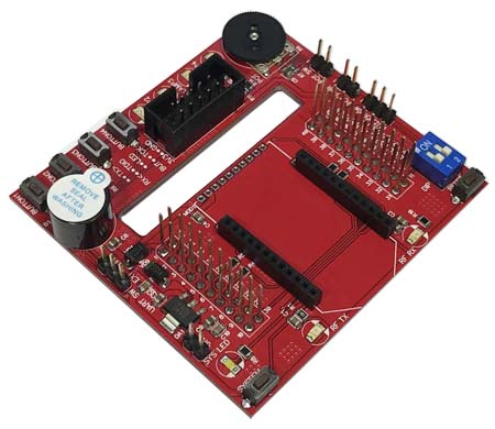 Демонстрационная плата BOOSTXL-MB868-1.1. Вид сверху