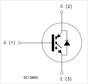 Функциональная схема STGW35HF60WDI
