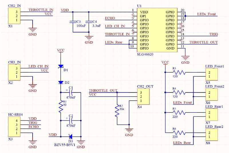 Схема jsn sr04t